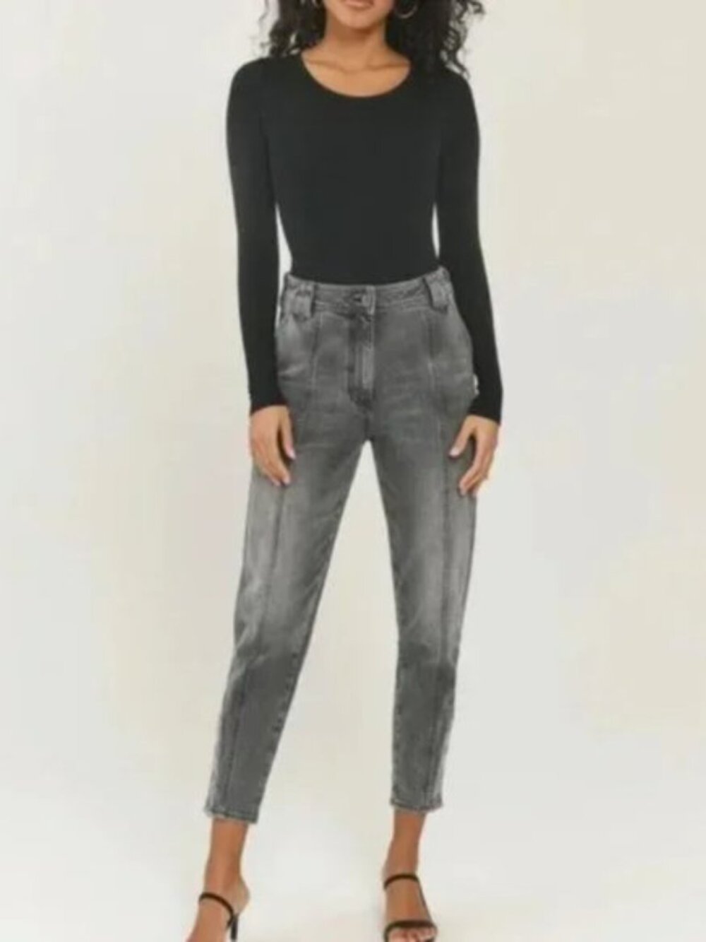 Something Navy Roxie Snap High Rise Jeans - Picture 2 of 11
